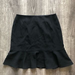 BEBE black ruffle skirt
